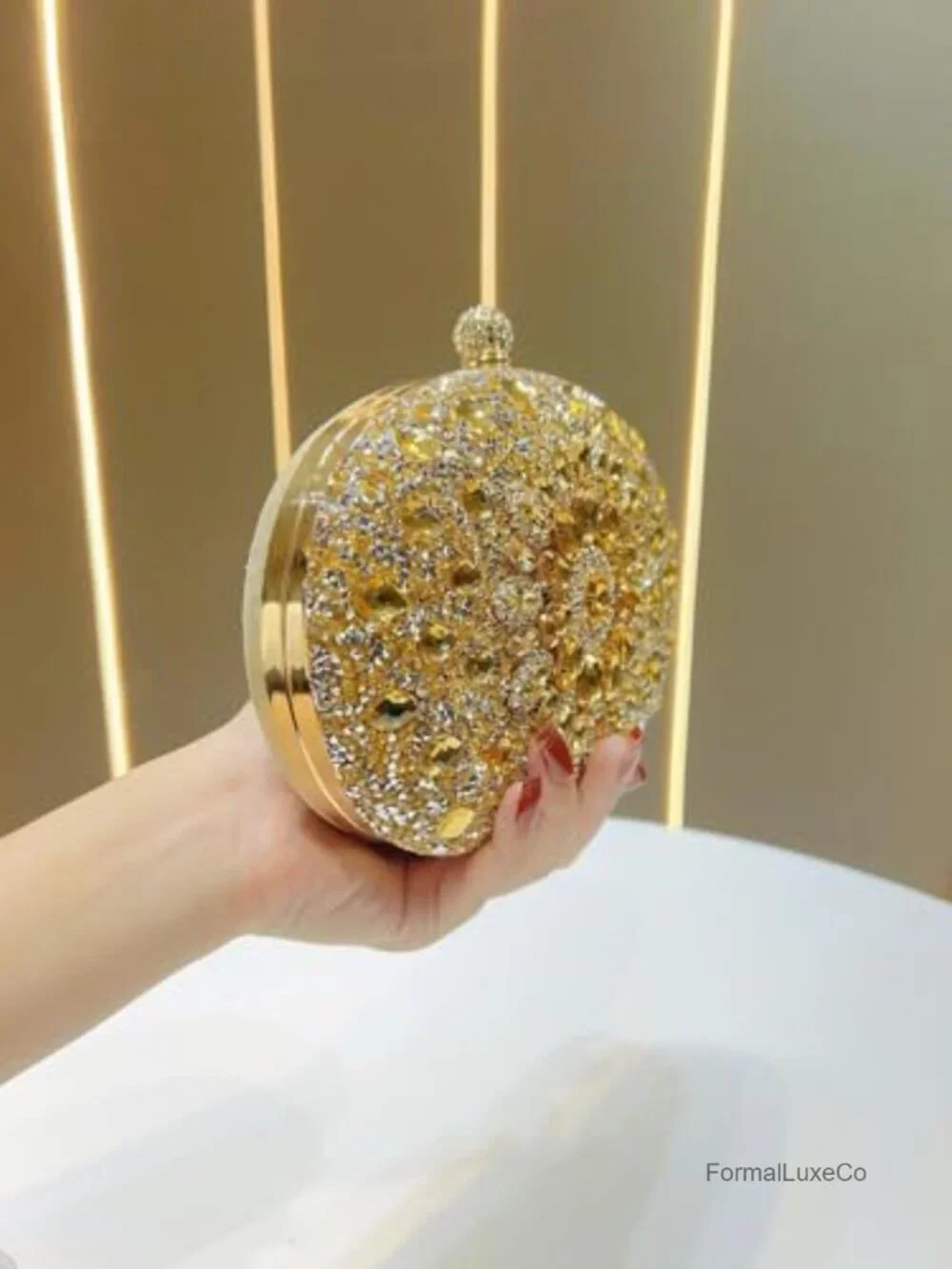 Sparkling Evening Clutch with Adjustable Strap
